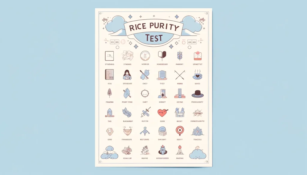 illustrating the Rice Purity Test